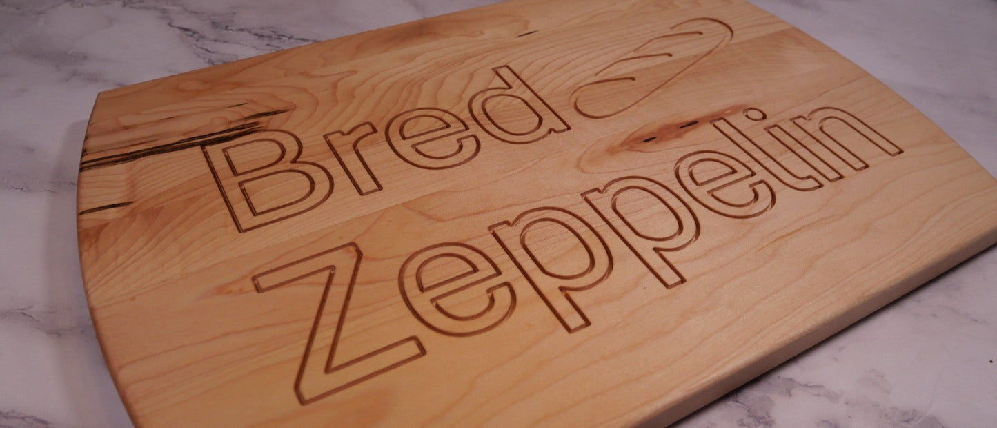 Bred Zeppelin Cutting Board